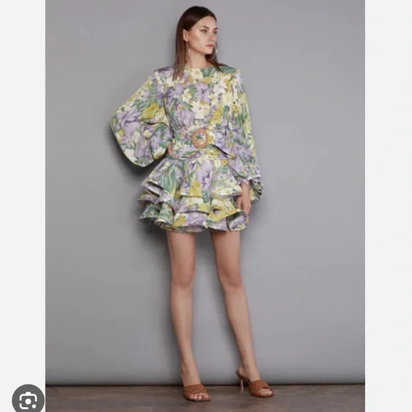 Bronx and Banco Sienna ruffle mini dress - Picture 3 of 5